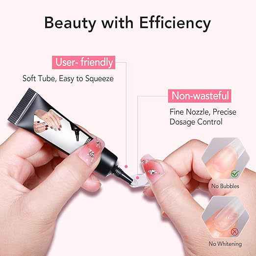 🔥50% off limited-time sale🔥 |Newly Upgraded Quick Drying 10g Semi Solid Nail Glue Gel