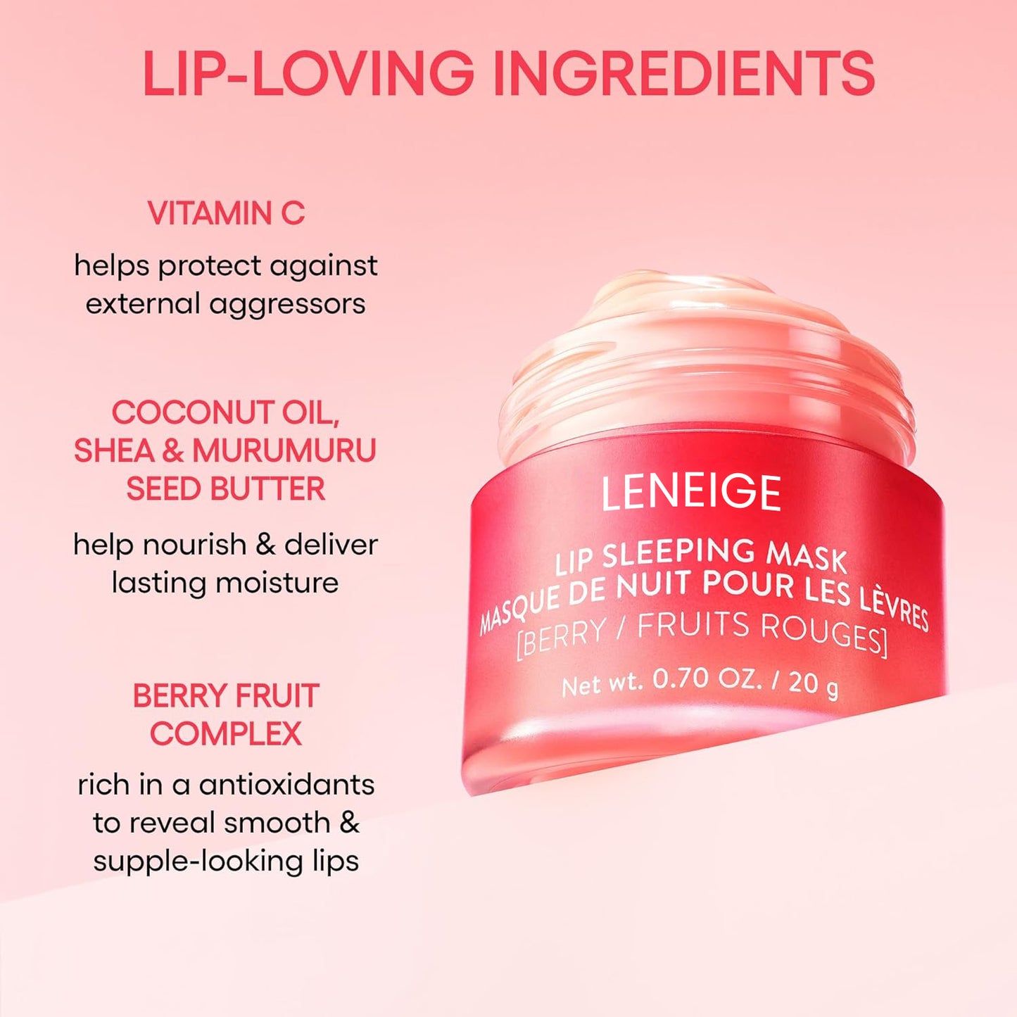 🔥50% off limited-time sale🔥 |Lip Sleeping Mask: Nourish, Hydrate, Vitamin C, Murumuru & Shea Butter, Antioxidants, Flaky, Dry Lips
