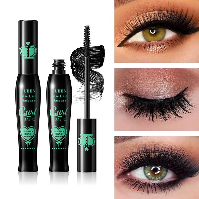 “Buy 2 Get 1 Free! Silicone Brush Queen Mascara – Curl Like False Lashes ”