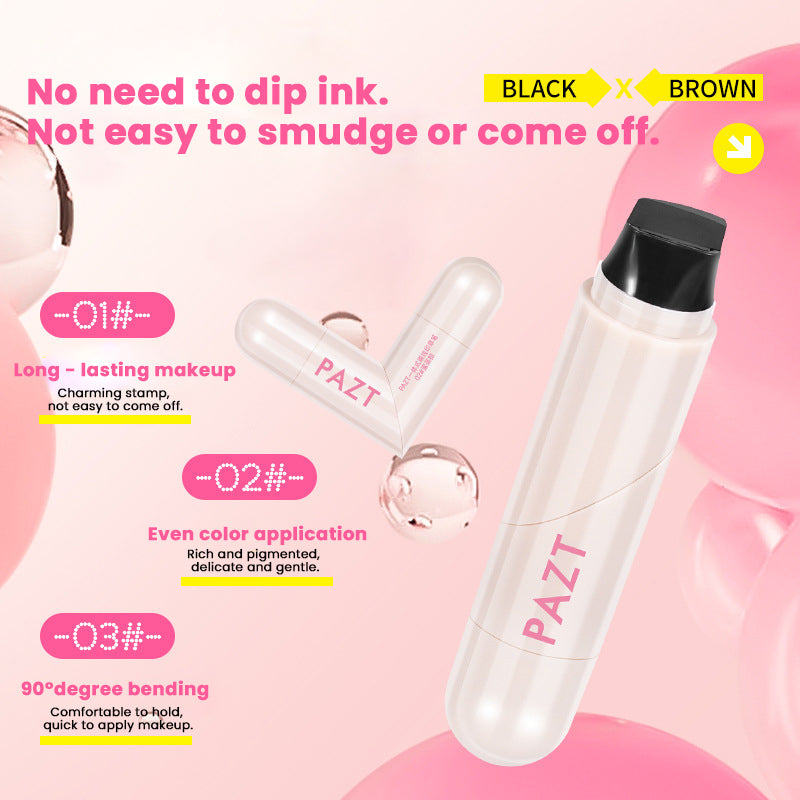 🔥50% off limited-time sale🔥 |Waterproof, smudge-proof, quick-drying eyeliner with an integrated eyeliner stamp