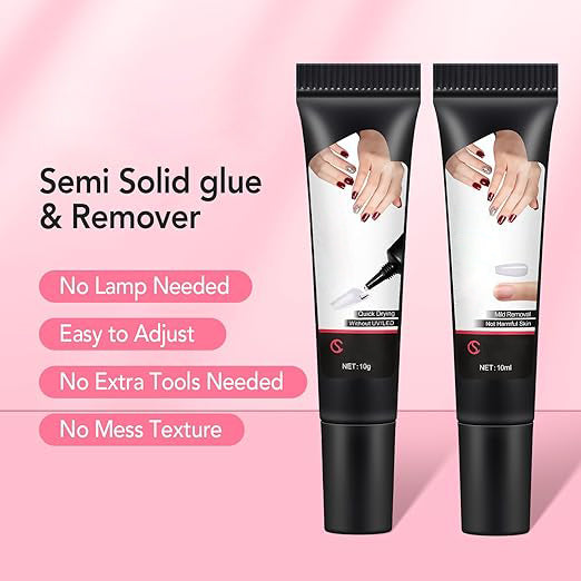 🔥50% off limited-time sale🔥 |Newly Upgraded Quick Drying 10g Semi Solid Nail Glue Gel
