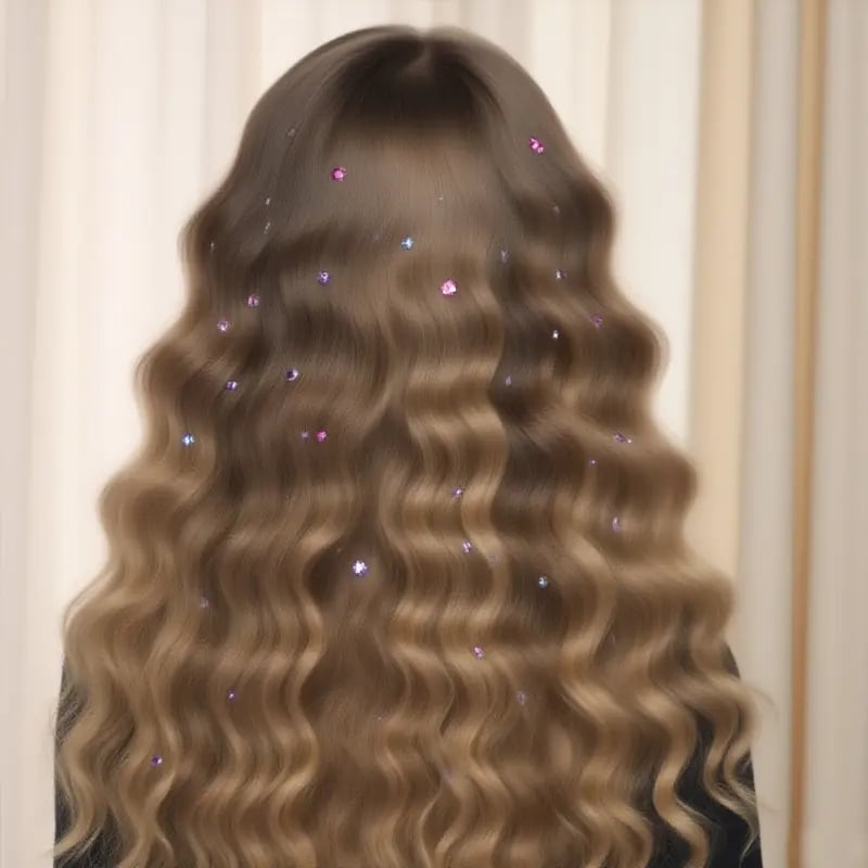 💎Glitter Diamond Styling Tools Hair Gemstone Styling Set