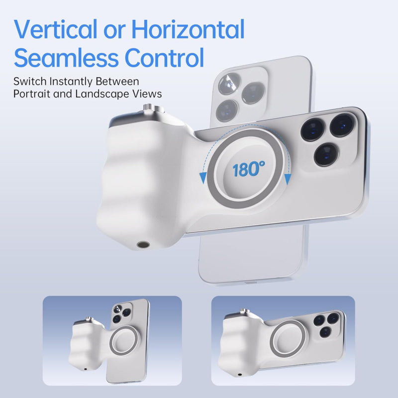 🔥Limited time 50% off! This magnetic camera grip rotates 180°