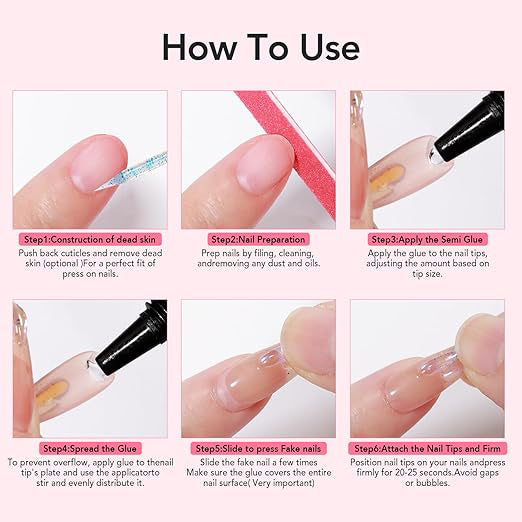 🔥50% off limited-time sale🔥 |Newly Upgraded Quick Drying 10g Semi Solid Nail Glue Gel