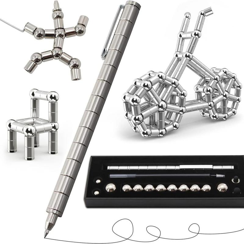 “Fun Magnetic Fidget Pen - Calming Stress Relief Toy | Unique Gift for Kids, Teens & Friends🎉🎉🎉”