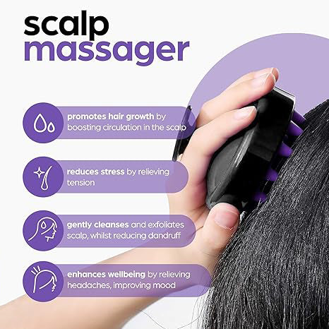 🔥50% off limited-time sale🔥 |Organic Rosemary & Castor Hair Growth Oil + Scalp Massager Set