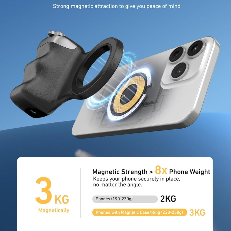 🔥Limited time 50% off! This magnetic camera grip rotates 180°