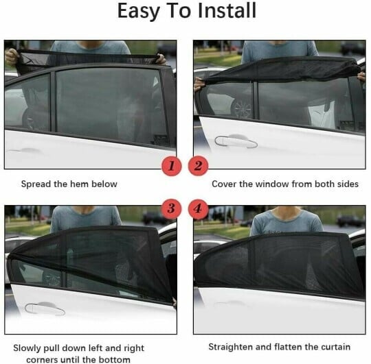 Universal car window screens (2pack)