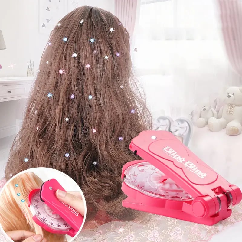 💎Glitter Diamond Styling Tools Hair Gemstone Styling Set