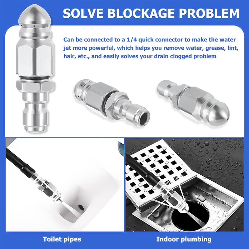 π1/4" Quick Connect Stainless Nozzle Set