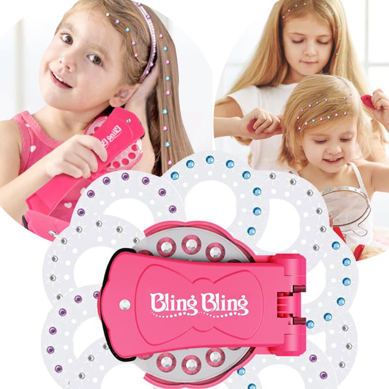 💎Glitter Diamond Styling Tools Hair Gemstone Styling Set