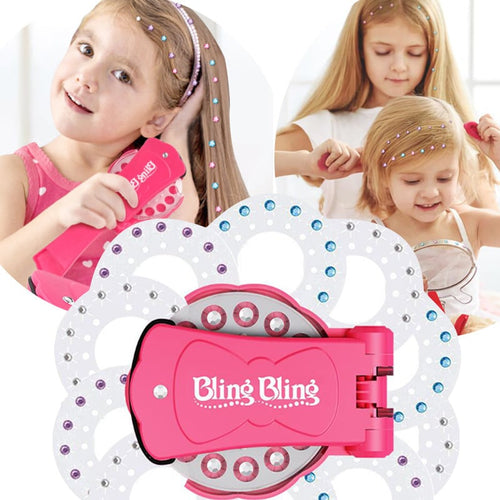 💎Glitter Diamond Styling Tools Hair Gemstone Styling Set