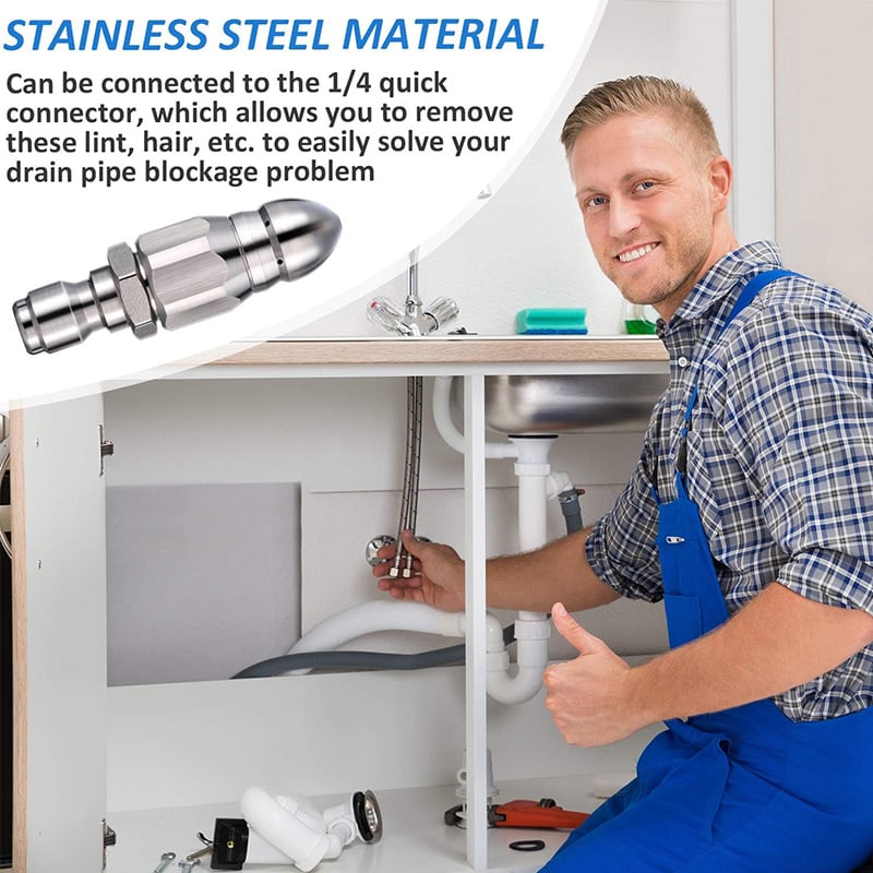 π1/4" Quick Connect Stainless Nozzle Set