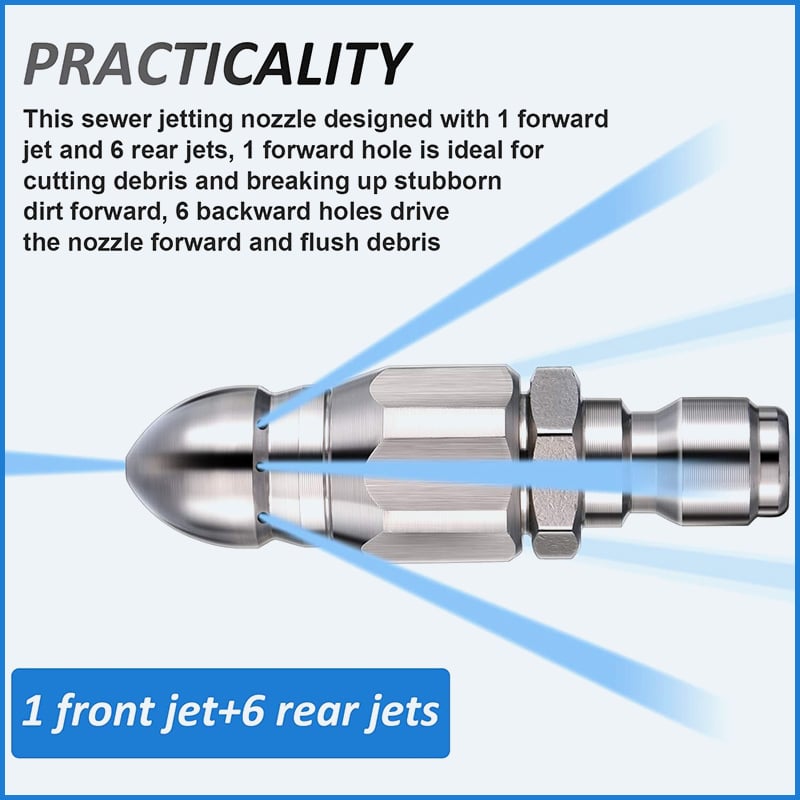 π1/4" Quick Connect Stainless Nozzle Set