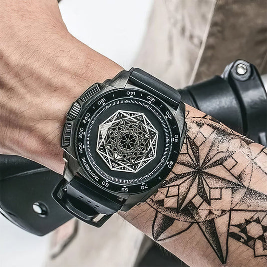 Menās  Luminous Silicone Quartz Watch