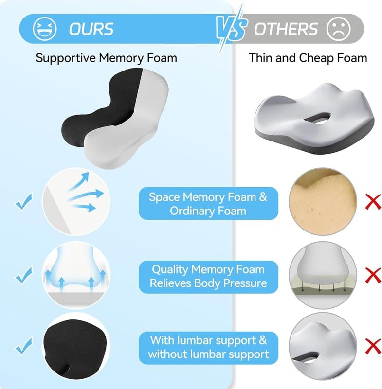 Non-Slip Memory Foam Seat