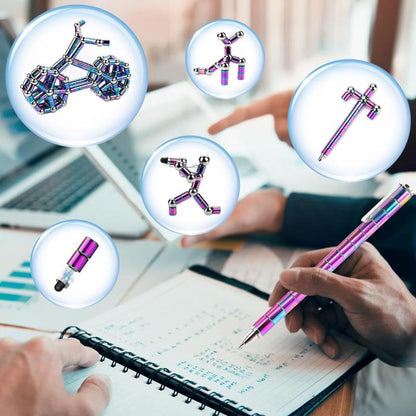 “Fun Magnetic Fidget Pen - Calming Stress Relief Toy | Unique Gift for Kids, Teens & Friends🎉🎉🎉”