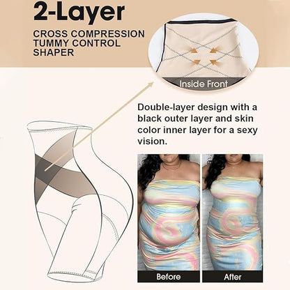🔥50% off limited-time sale🔥 |Tummy Control Shapewear for Women High Waisted Butt Lifting Panties Thigh Slimmer Body Shaper Shorts