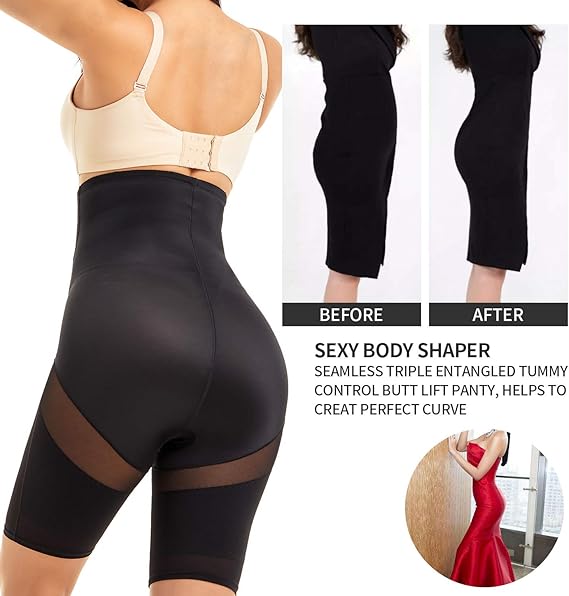 🔥50% off limited-time sale🔥 |Tummy Control Shapewear for Women High Waisted Butt Lifting Panties Thigh Slimmer Body Shaper Shorts