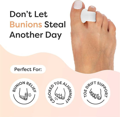 🔥50% off limited-time sale🔥 |Gel Toe Separators for Overlapping Toes, Bunions, Big Toe Alignment, Corrector and Spacer