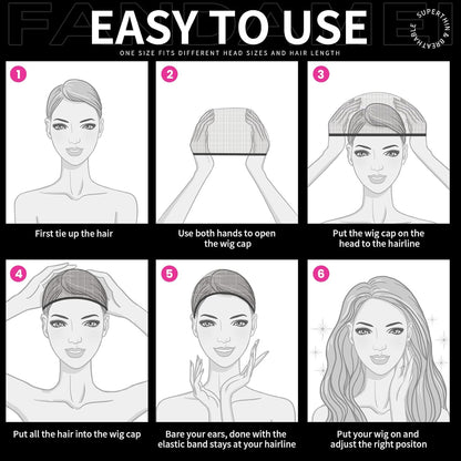 🔥50% off limited-time sale🔥 |HD Wig Caps Super Thin, Two-pack,4PCS Ultra Thin Wig Caps Black