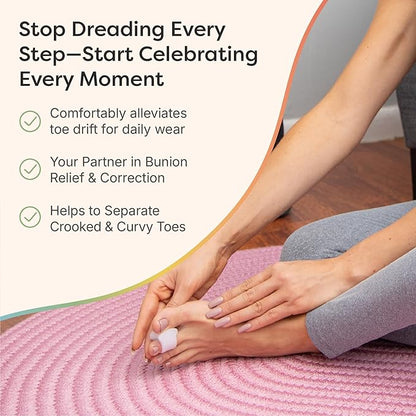 🔥50% off limited-time sale🔥 |Gel Toe Separators for Overlapping Toes, Bunions, Big Toe Alignment, Corrector and Spacer