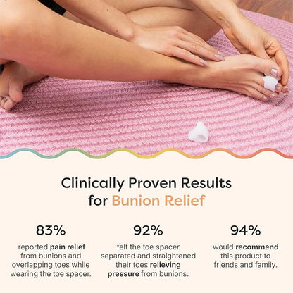 🔥50% off limited-time sale🔥 |Gel Toe Separators for Overlapping Toes, Bunions, Big Toe Alignment, Corrector and Spacer
