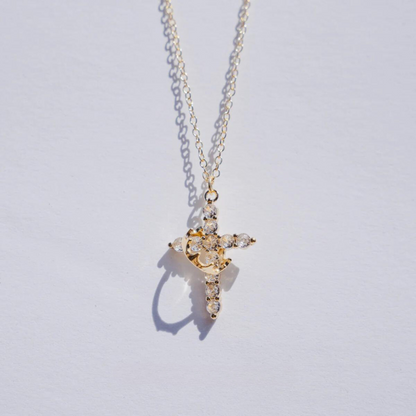 CROSS & CROWN NECKLACE