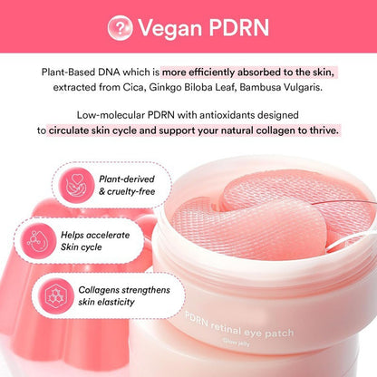🔥50% off limited-time sale🔥 |PDRN Retinal Eye Patch Glow jelly 60 Patches