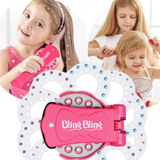 💎Glitter Diamond Styling Tools Hair Gemstone Styling Set