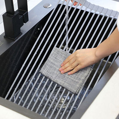 Multipurpose Roll-Up Dish Drying Rack