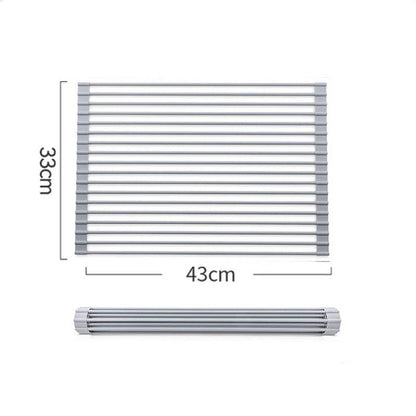 Multipurpose Roll-Up Dish Drying Rack